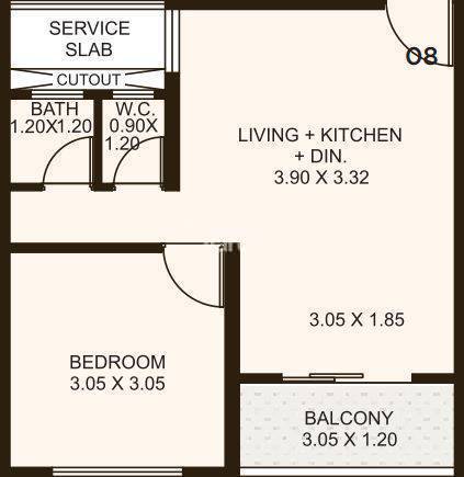  1 BHK Apartment at Kolte Patil Life Republic, Hinjewadi – for Sale