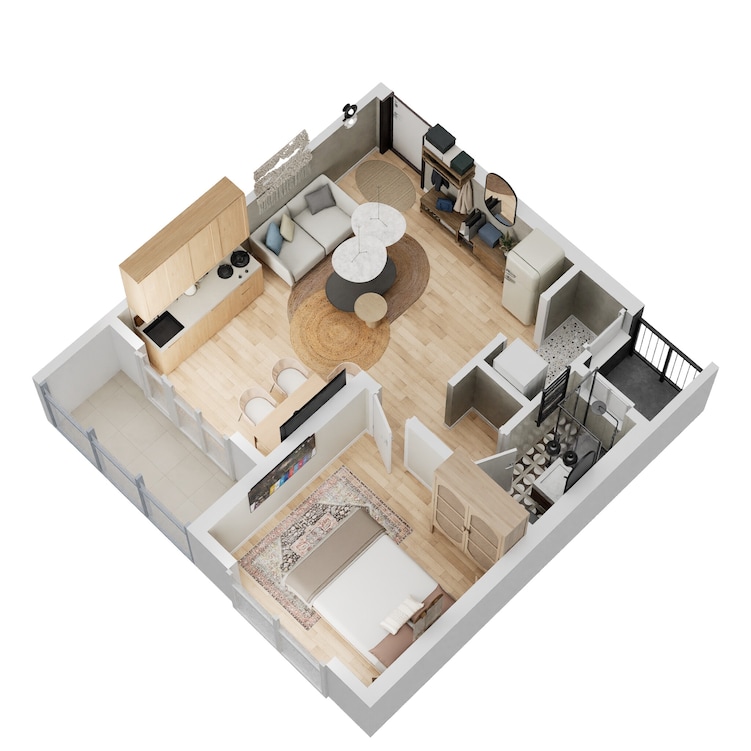 kolte patil life republic apartment 1bhk 430sqft 321