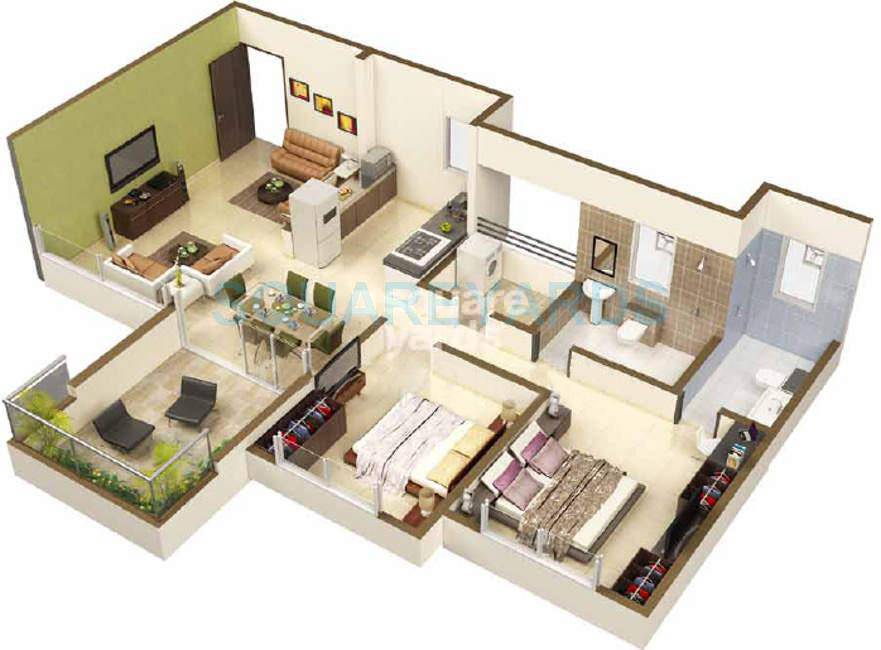 Other, kolte-patil-life-republic 2 Bedroom 1100 Sq.Ft. Apartment In Hinjewadi Pune 9055735