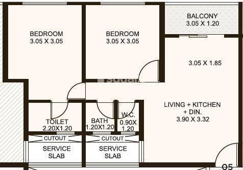 Other, kolte-patil-life-republic 2 Bedroom 628 Sq.Ft. Apartment In Hinjewadi Pune 9561022