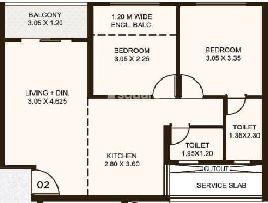 Other, kolte-patil-life-republic 2 Bedroom 720 Sq.Ft. Apartment In Hinjewadi Pune 9543130