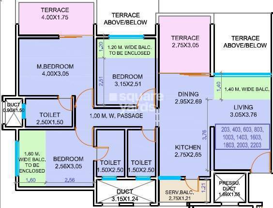 Other, kolte-patil-life-republic 3 Bedroom 822 Sq.Ft. Apartment In Hinjewadi Pune 9549446