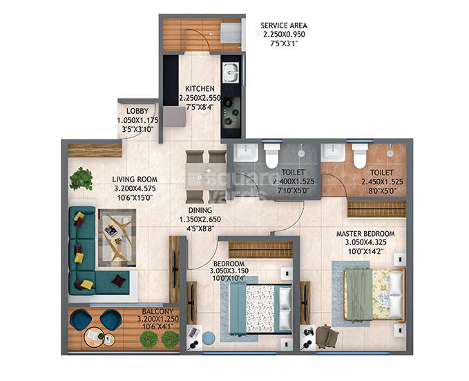 Other, kolte-patil-life-republic-atmos 2 Bedroom 722 Sq.Ft. Apartment In Marunji Pune 7008372