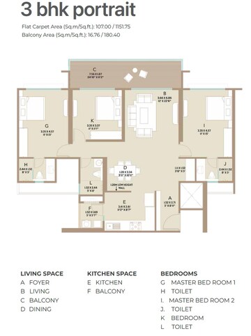  3 BHK Apartment at Kolte Patil Life Republic Canvas, Hinjewadi – for Sale