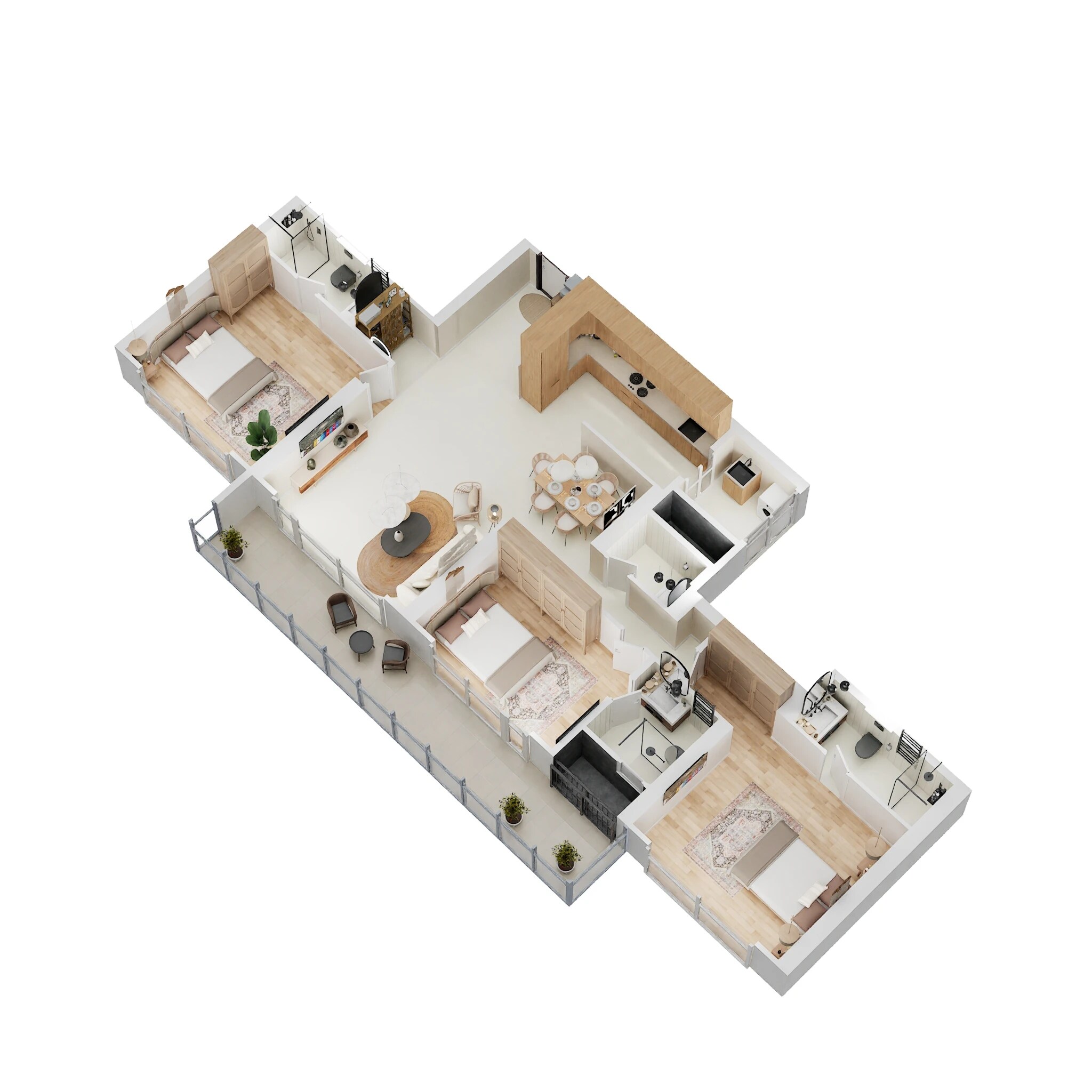 3 BHK 1496 Sq. Ft. Apartment