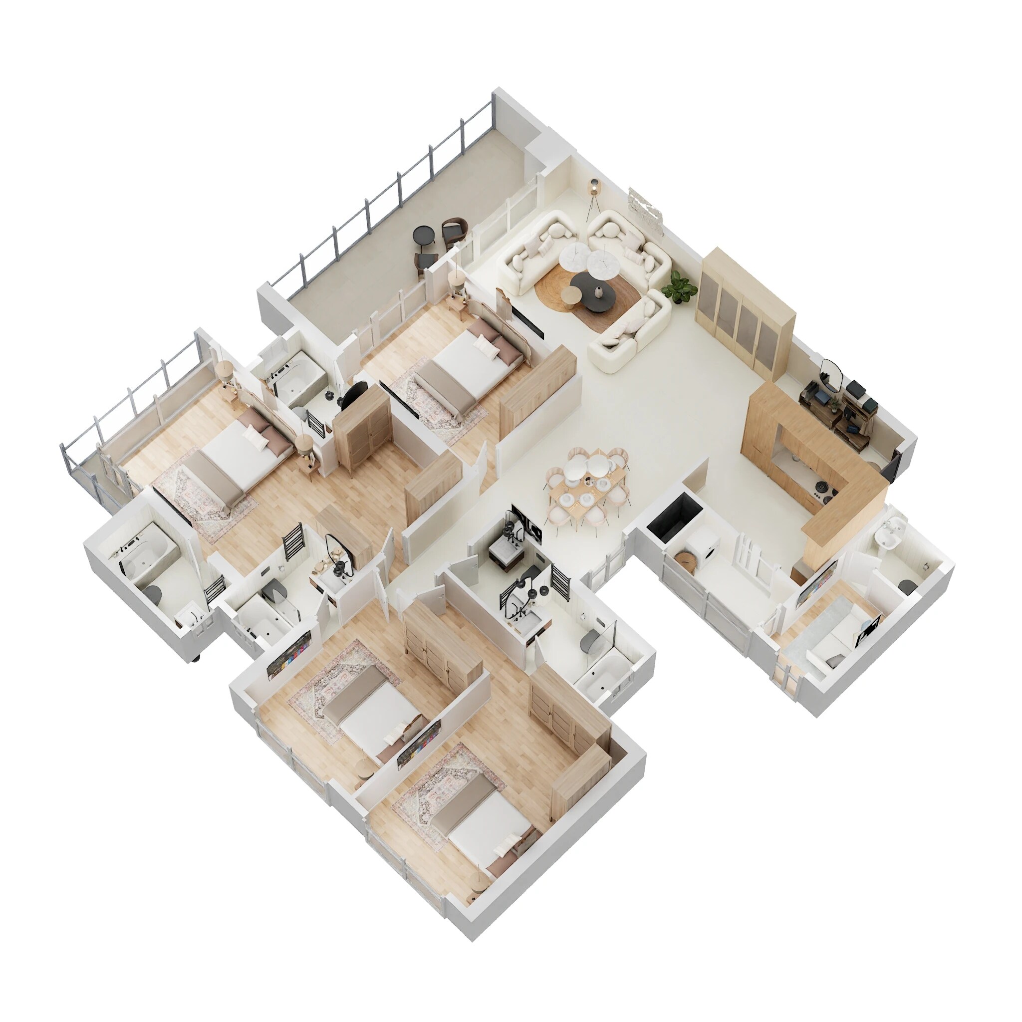 4 BHK 2023 Sq. Ft. Apartment