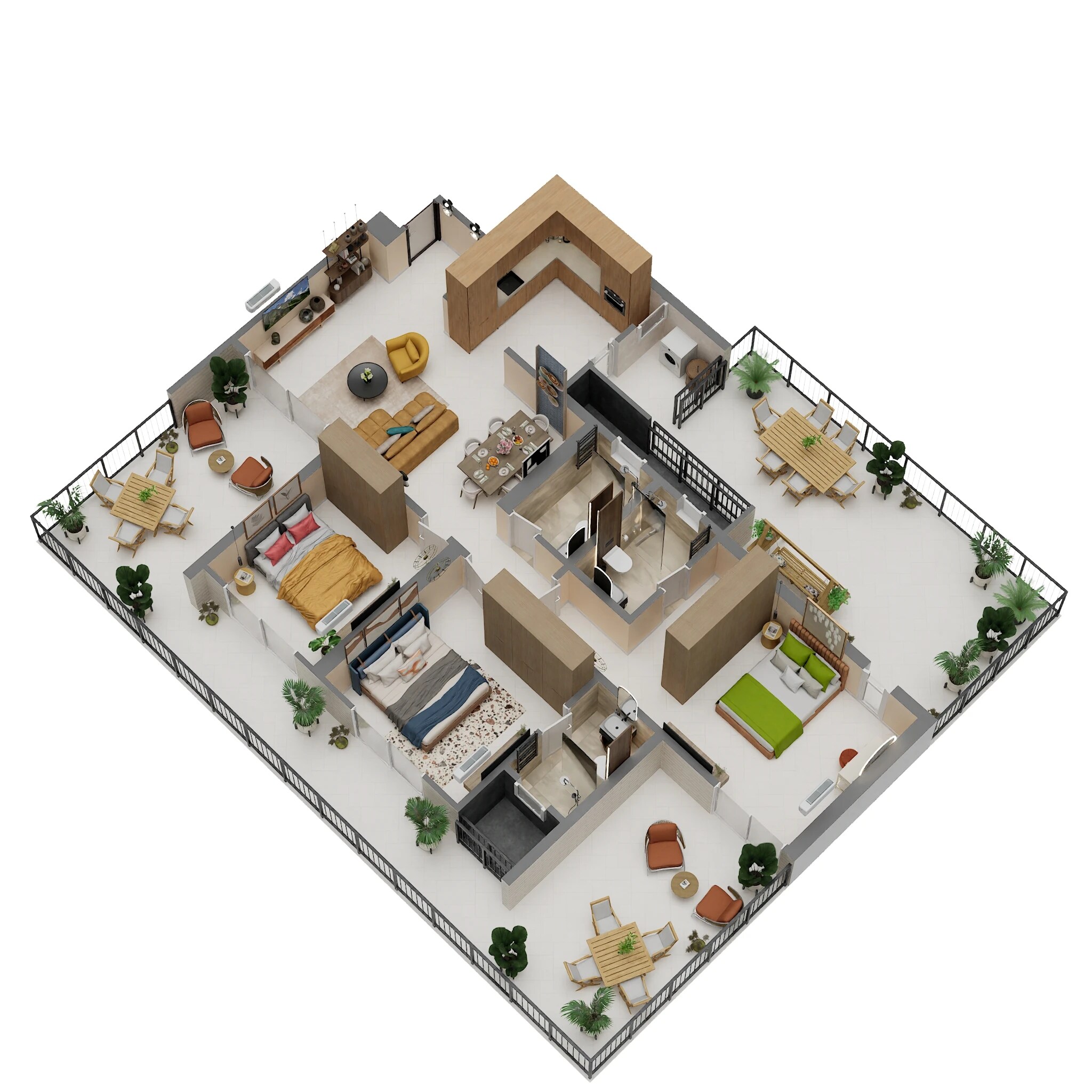 3 BHK 1089 Sq. Ft. Apartment