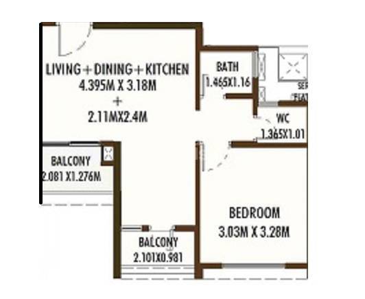 Other, kolte-patil-life-republic-universe 1 Bedroom 450 Sq.Ft. Apartment In Hinjewadi Pune 9471193
