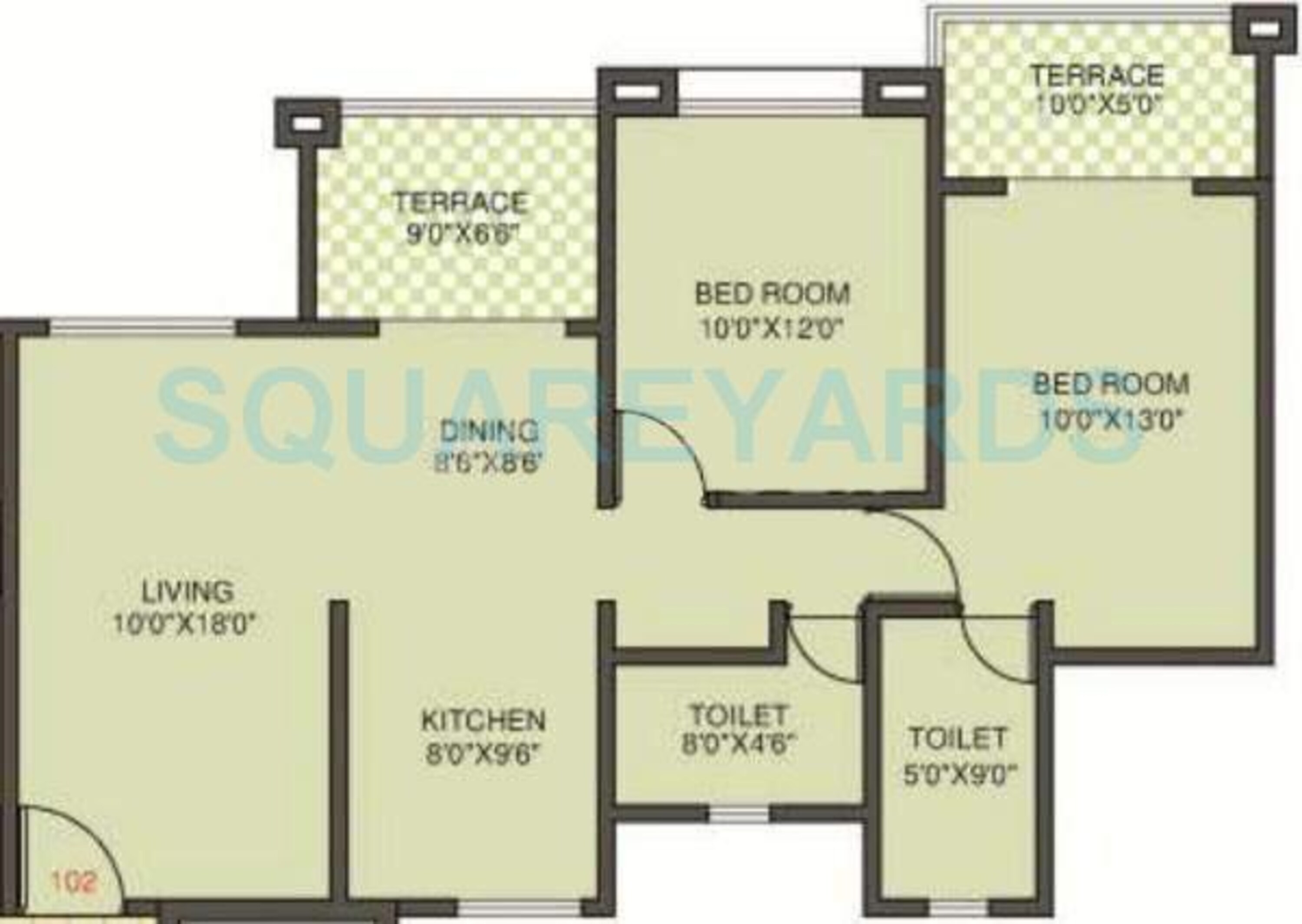kolte patil margosa heights apartment 2bhk 1085sqft 11704