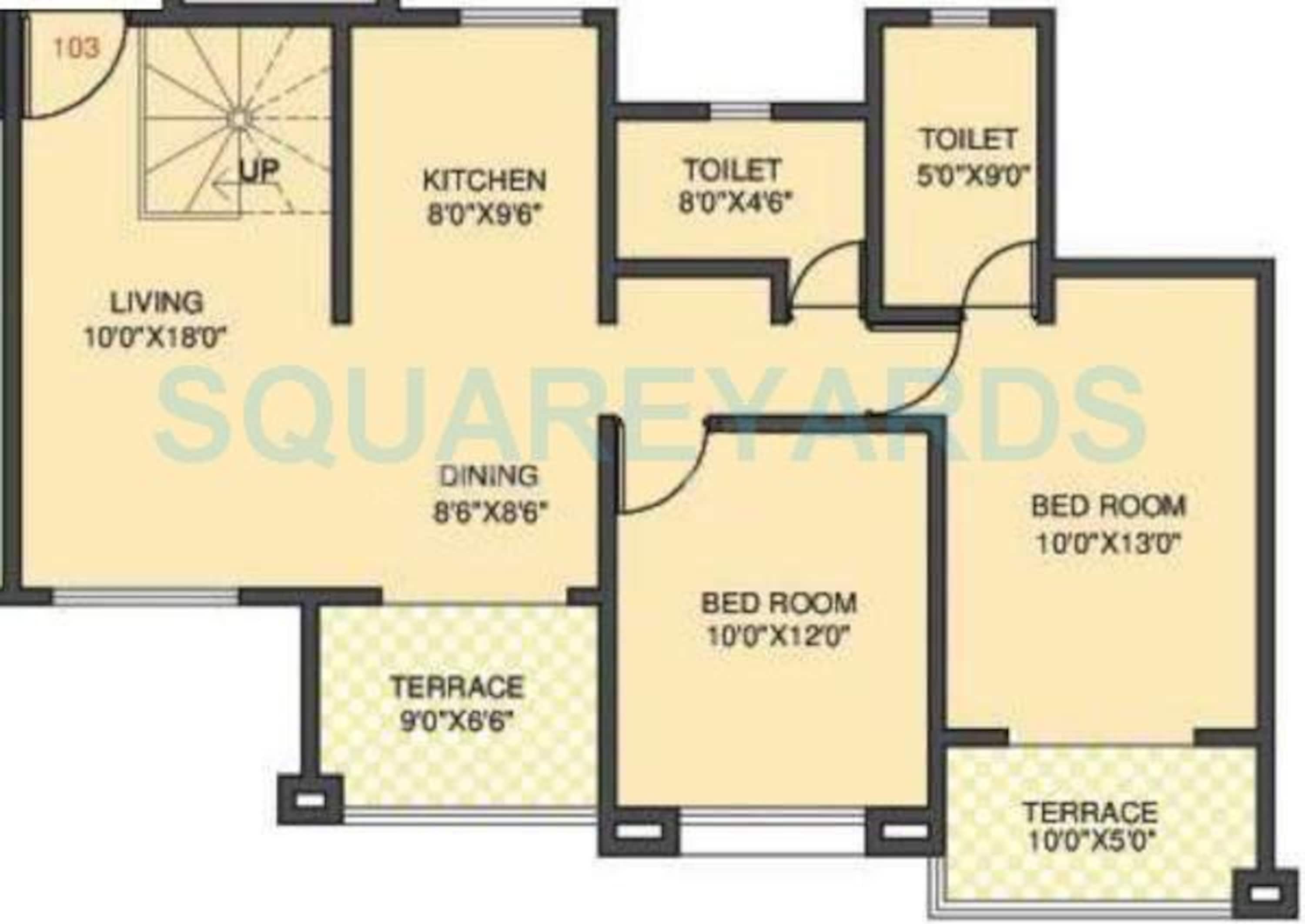kolte patil margosa heights apartment 2bhk 1185sqft 11705