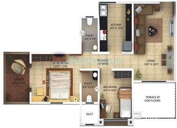  2 BHK Apartment at Kolte Patil Margosa Heights, Mohammadwadi – for Sale