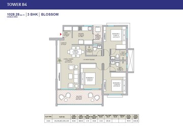  3 BHK Apartment at Kolte Patil Springshire, Wagholi – for Sale