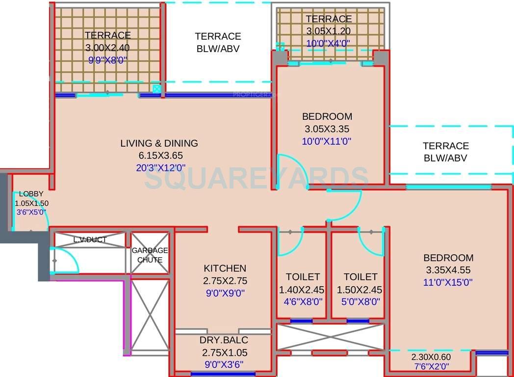 Other, kolte-patil-stargaze 2 Bedroom 1017 Sq.Ft. Apartment In Bavdhan Pune 9175995
