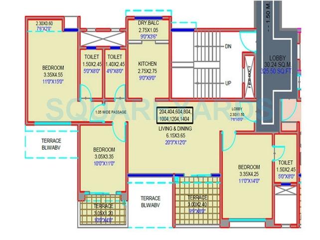 kolte patil stargaze apartment 3bhk 1477sqft1