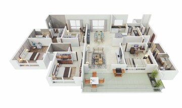  4 BHK Apartment at Kolte Patil Tuscan Estate Signature Meadows, Kharadi – for Rent