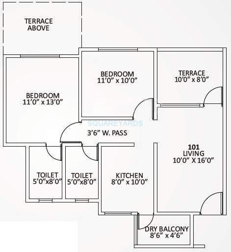 kolte patil umang homes phase 2 apartment 2bhk 965sqft 10939
