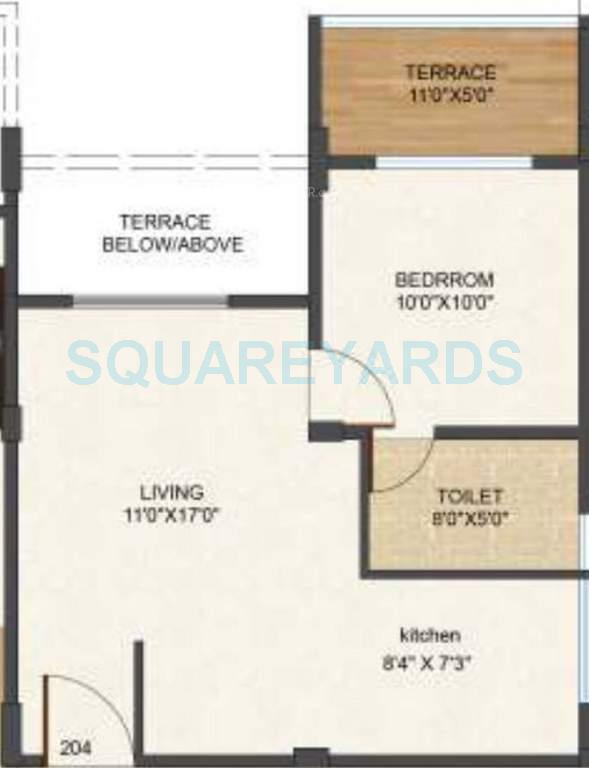 kolte patil xenia apartment 1bhk 625sqft 1