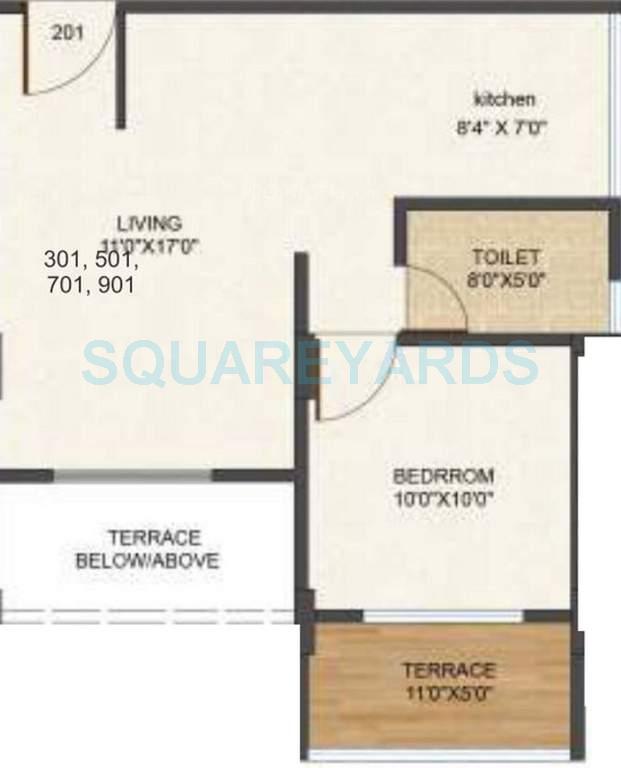 kolte patil xenia apartment 1bhk 636sqft 1