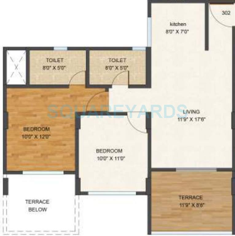 kolte patil xenia apartment 2bhk 1001sqft 1