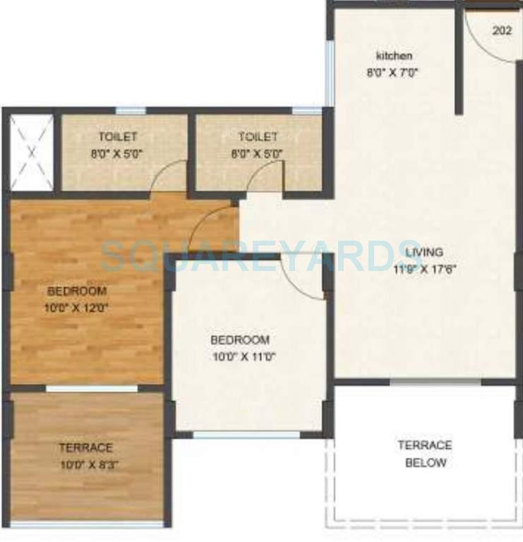 kolte patil xenia apartment 2bhk 974sqft 1