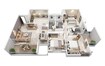 Koral Aeternaa 3 BHK Layout