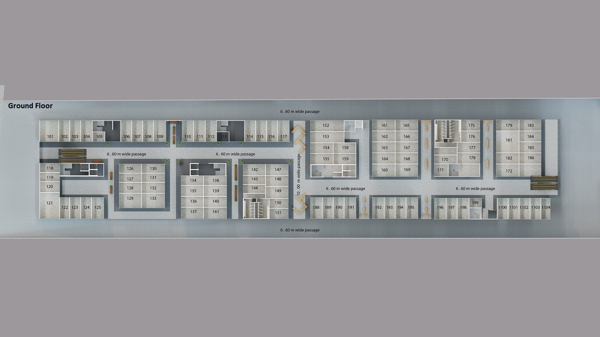 Floor plan of 366 Sq. Ft. Retail Shop in Krisala 41 Commune, Pune