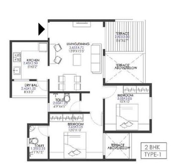 2 BHK Apartment at Krisala 41 Elite 2, Tathawade – for Rent