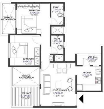  2 BHK Apartment at Krisala 41 Elite, Tathawade – for Rent