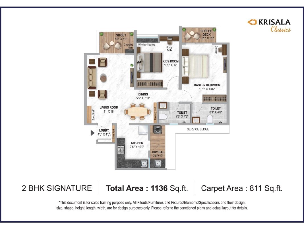 Other, krisala-41-luxovert 2 Bedroom 811 Sq.Ft. Apartment In Tathawade Pune 6957506
