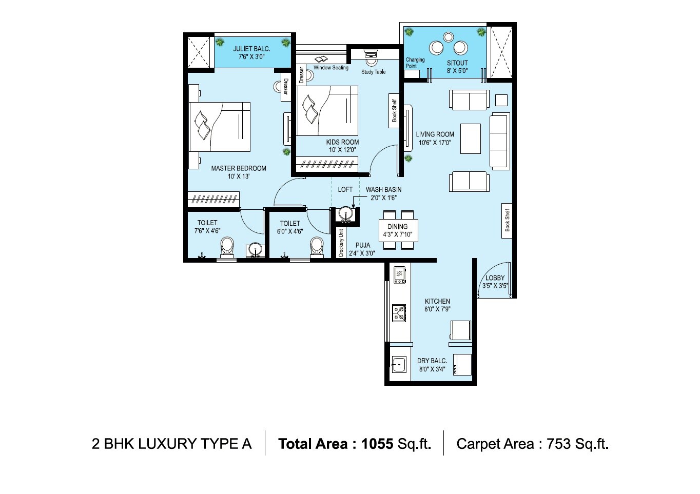 Other, krisala-41-zillenia 2 Bedroom 753 Sq.Ft. Apartment In Punawale Pune 9347033