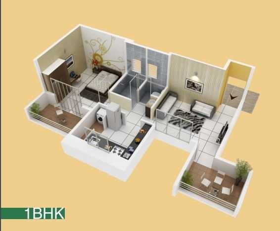 1 BHK 356 Sq. Ft. Apartment