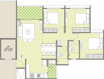  3 BHK Apartment at Krishna Amorapolis, Dhanori – for Sale