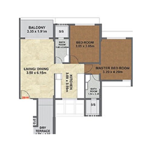  2 BHK Apartment at Krishna Lotus Court, Kharadi – for Sale