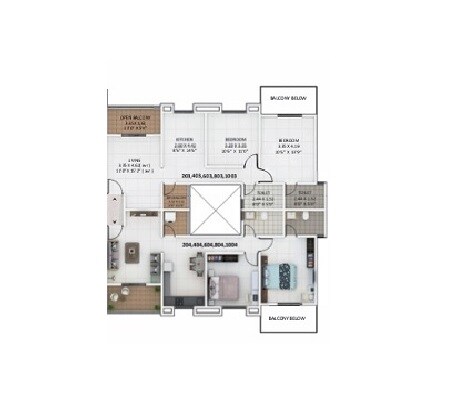 2 BHK 585 Sq. Ft. Apartment