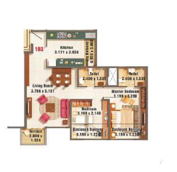  2 BHK Apartment at Kumar Palmspring Towers, Undri – for Rent