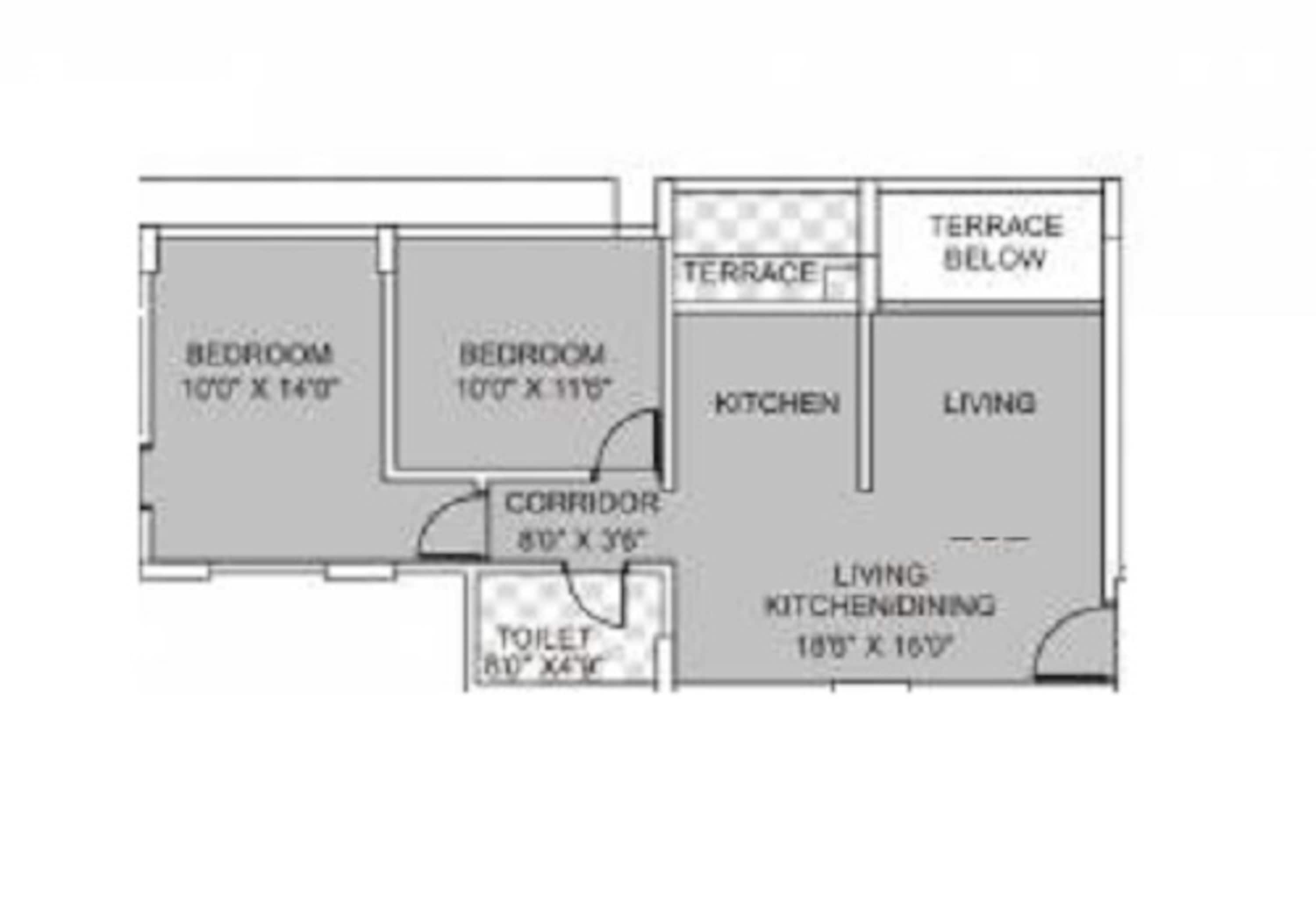 kumar park infinia apartment 2 bhk 617sqft 20220110180131