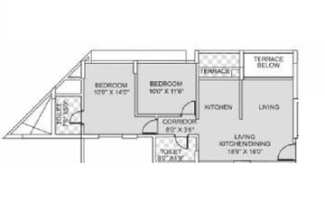  2 BHK Apartment at Kumar Park Infinia, Fursungi – for Rent