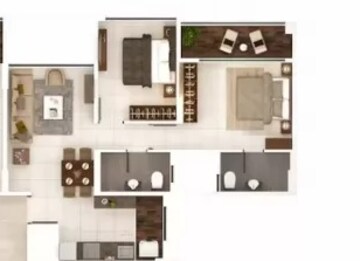 2 BHK Apartment at Kumar Pebble Park Khushi 2 D2, Hadapsar – for Sale