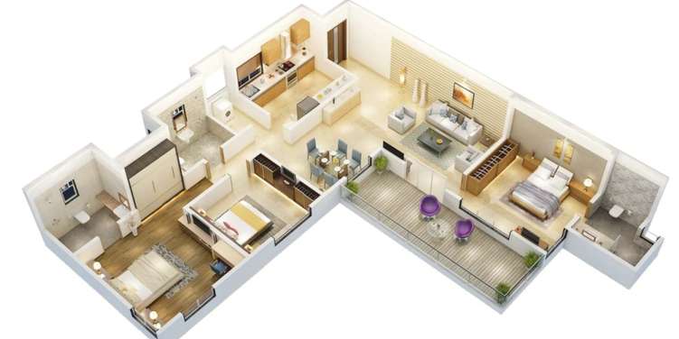 kumar peninsula apartment 3 bhk 2726sqft 20214717134720