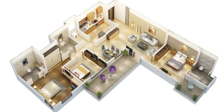 kumar peninsula apartment 3 bhk 3046sqft 20214617134649