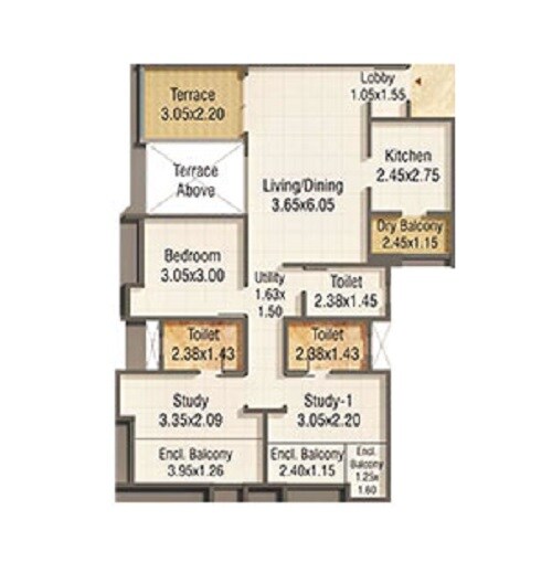 Other, kumar-pratham 3 Bedroom 1082 Sq.Ft. Apartment In Moshi Pune 6522532