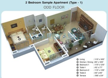  2 BHK Apartment at Kumar Primavera, Wadgaon Sheri – for Sale