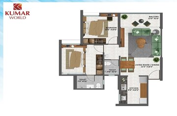  2 BHK Apartment at Kumar Primeview, Hadapsar – for Sale
