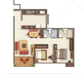 2 BHK Apartment For Rent in Kumar Prithvi Kondhwa Pune  7745674