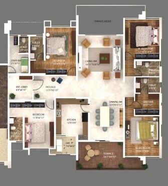 4 BHK Apartment For Resale in Kumar Privie Sanctum Baner Pune  6734171