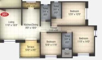  3 BHK Apartment at Kumar Purab, Hadapsar – for Sale