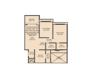  2 BHK Apartment at Kundan Eternia, Ghorpadi – for Sale