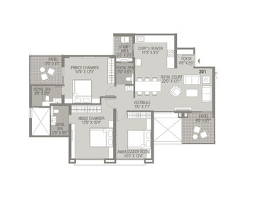  3 BHK Apartment at Kundan Presidia, Nibm Road – for Sale