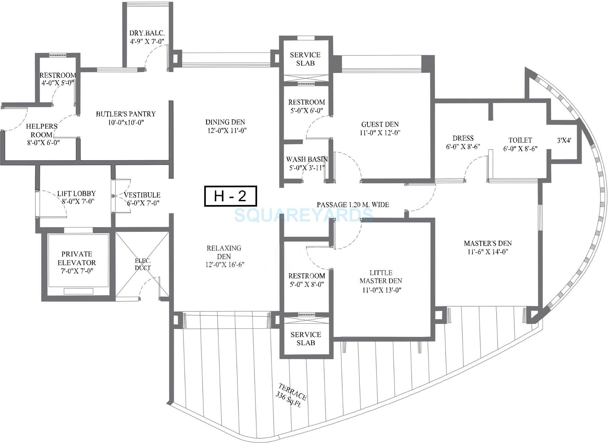 3 BHK 1923 Sq. Ft. Apartment