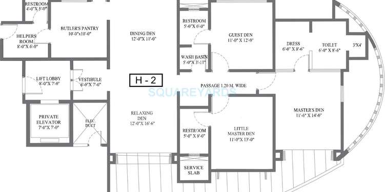 kundan spaces emirus apartment 3bhk 2153sqft 10790